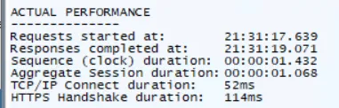 Fiddler aggregate response tab