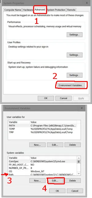 Windows - Environment variables