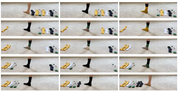 1-sorting socks: using just a single foot