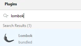 Lombok plugin bundled, Idea 2020.3