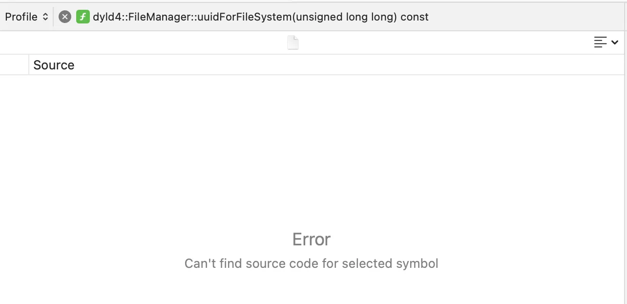 error: can't find source